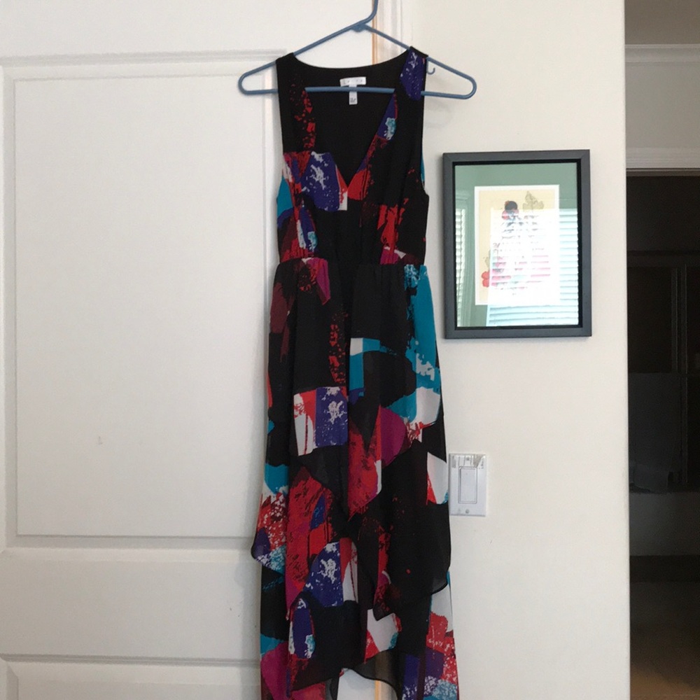 BNWOT LEITH maxi flowy multi a line dress